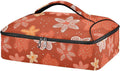 Casserole Carrier Stars and FlowerInsulated Casserole Carrier for Hot or Cold Food Thermal Lunch Tote for Potluck Parties Picnic Beach Fits 9 x 13 Inches Baking Dish