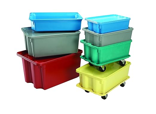 Toteline 7802185268 Lid for Nest and Stack Container 780208 Glass Fiber Reinforce Plastic Composite 17.88 x 10.63 x 1.22 Blue