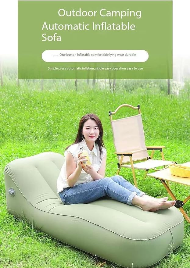 Portable Inflatable Sofa Bed Inflatable Recliner Outdoor Camping Leisure Can Store Electricity Sofa Inflatable Chair Camping Accessories