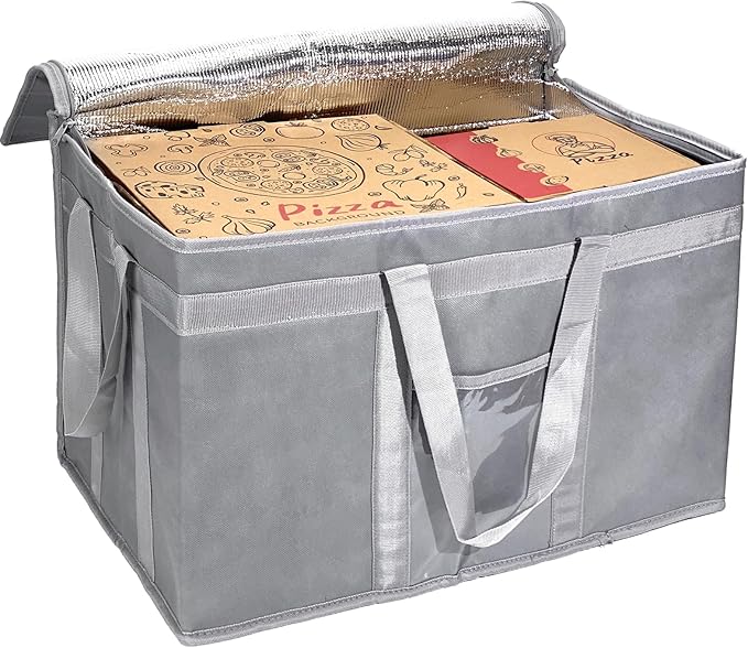 Yalin XXXL Large Insulated Cooler Bag Styrofoam Cooler of Keep Food Hot or Cold Reusable Double Zipper Food Delivery Bag for Grocery Shopping 23 W x 15 H x 14 D