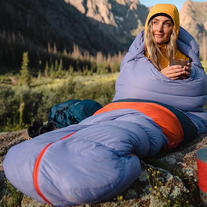 MARMOT Women's Teton 15° Sleeping Bag 650 Fill Down for Camping &amp Backpacking