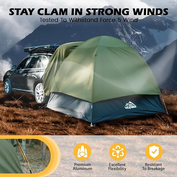 SUV Tent Rectangle Car Tent for Family Waterproof &amp Windproof for Car Camping Large Camping Tents with Storage Bag SUV Van Jeep