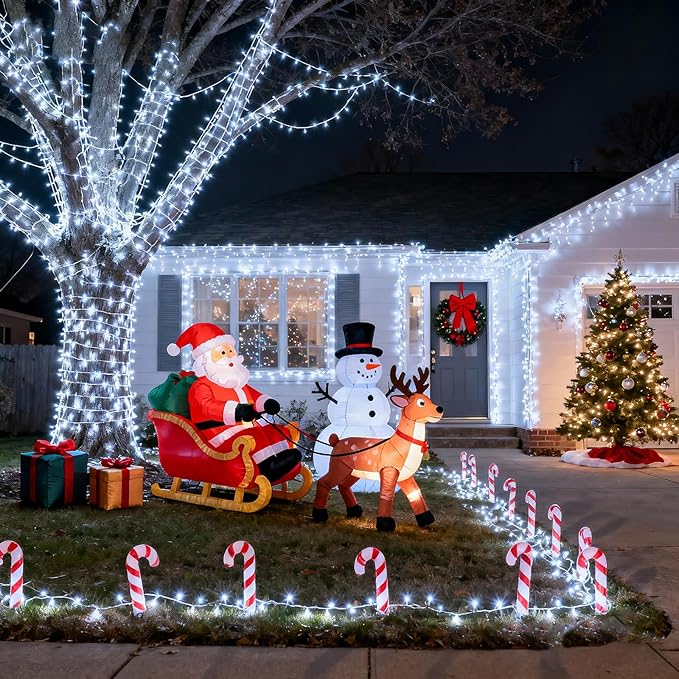100FT 300 LED Outdoor String Lights Connectable Christmas Lights Indoor Waterproof with 8 Modes Plug in Twinkle Fairy Lights Clear Wire for Bedroom Home Wedding Patio Decorations White