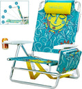 Old Bahama Bay Backpack Beach Chair Aluminum Lightweight Reclining 5-Position Lounge Chair for Adults Heavy Duty Support 400 LBS Portable Folding with Cooler Bag Camping Chair for Sand Outdoor