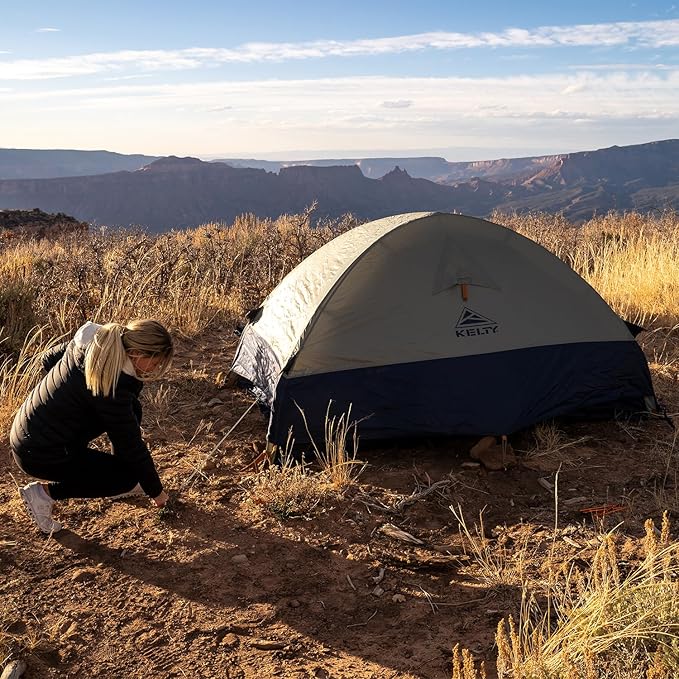 Kelty Late Start Backpacking Tent – Lightweight Two Man Camping Tent Shelter with Quickcorners Aluminum Poles Waterproof Poly Fly Updated for 2024 | Camping Tent Shelter Quickcorners Aluminum Pol