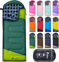 PTEROMY Sleeping Bags for Adults Lightweight and Machine Washable Water Resistant Backpacking Camping Sleeping Bag for Warm Cold Weather Camping Essentials for Hiking Travel