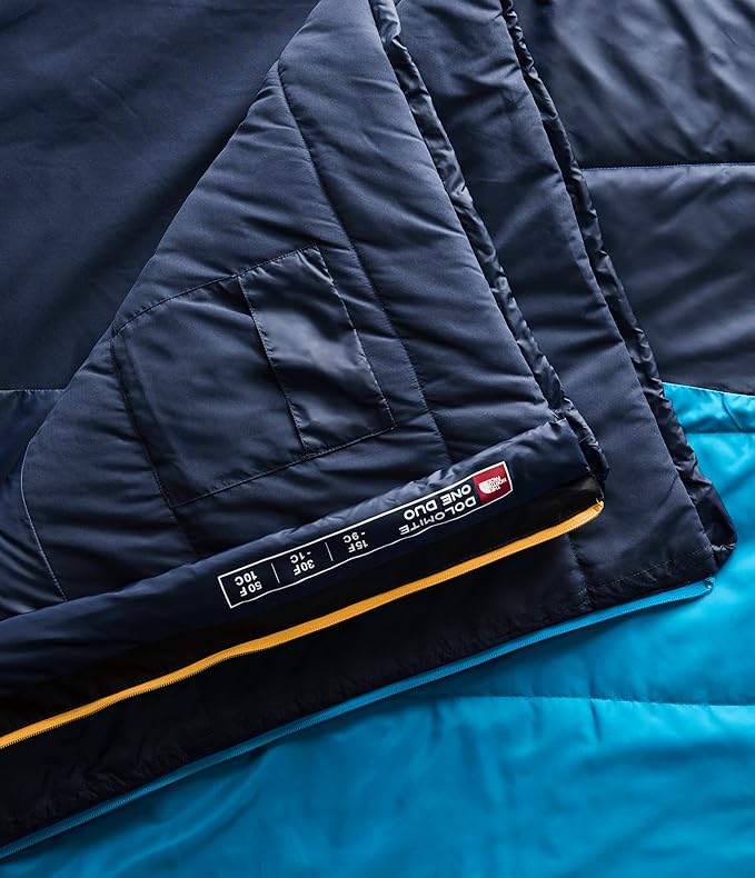 The North Face Sleeping-Bags Dolomite 2 Person Sleeping Bag 15F / -9C - Rectangular 3-in-1 Insulation Water Repellent Fleece Lined