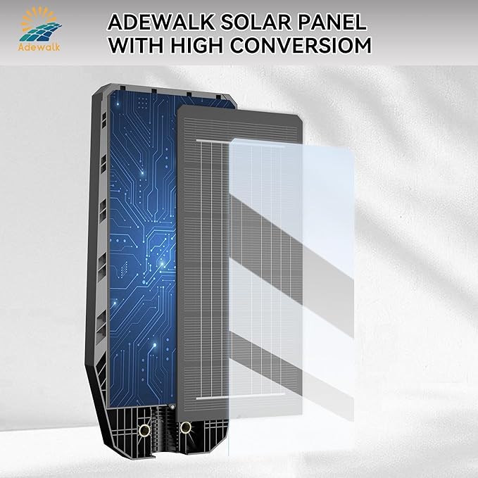 6000W Solar Lights Outdoor Waterproof 7000K Dusk to Dawn Outdoor Solar Street Light Motion Sensor with Remote LED Security Flood Light for Outside Garden Yard Pathway Garage Parking Lot 2 Pack