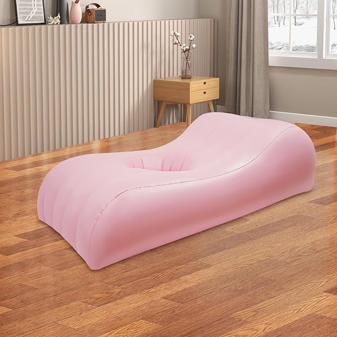 Inflatable BBL Mattress Bed with Hole Supplies Recovery Kit BBL Blow Up Mattress Inflatable Couch Inflation Pump Waterproof Air Mattress Medical Sofa Chair Inflatable Mattress