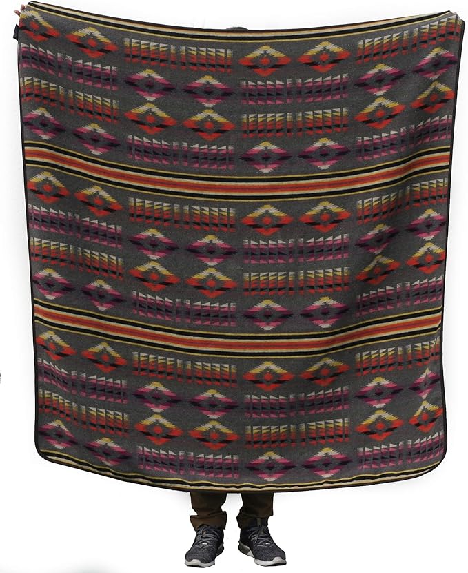 Ruth&ampBoaz Outdoor Wool Blend Blanket Ethnic Inka Pattern(T)