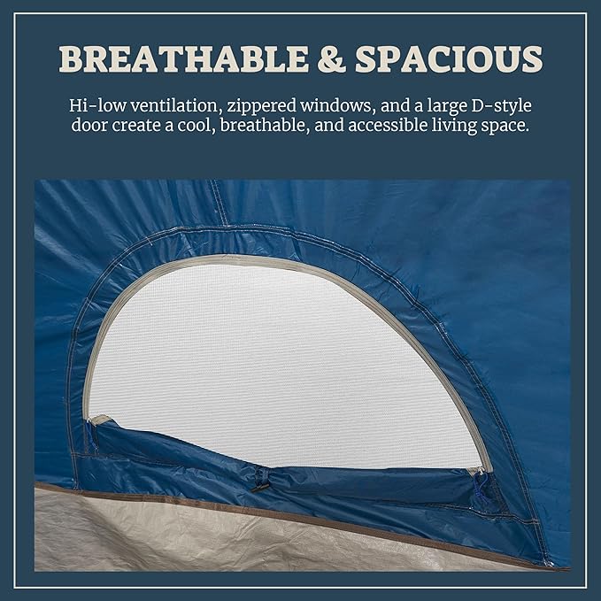 Wenzel Modified Dome Camping Tent for Car Camping Traveling Festivals and More