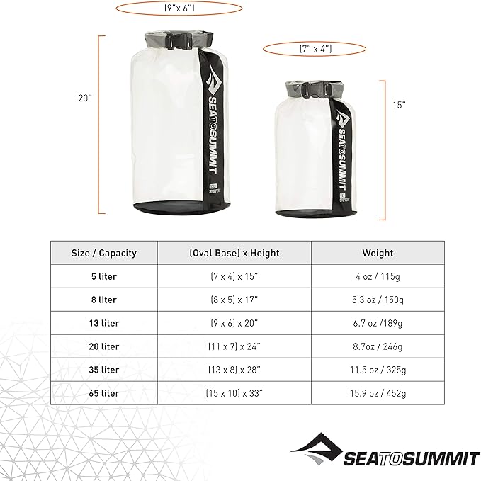 Sea to Summit Clear Stopper Dry Bag 8 Liter