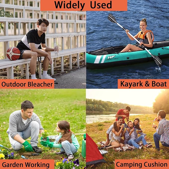 Indoor &amp Outdoor Folding Chair Cushion Foldable Portable Stadium SeatChair Cushion for Sports Events Outing TravellingHiking Fishing