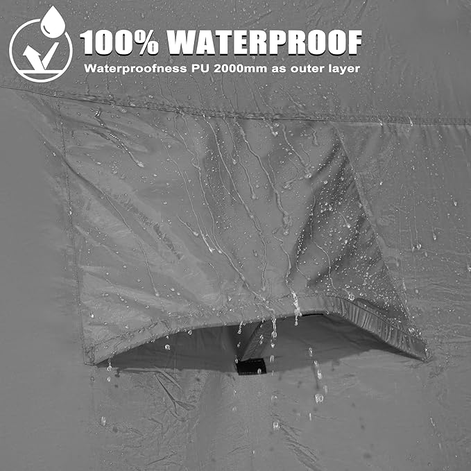 Pickup Truck Tent Waterproof PU2000mm Double Layer for FT Truck Bed Portable Bed Tent for Camping