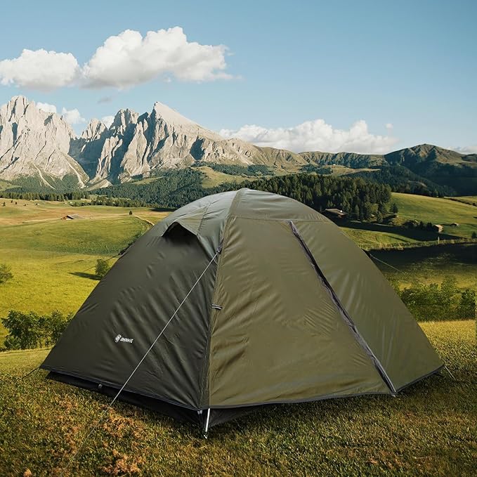 Ultralight 2/3/4 Person Backpacking Tent - Waterproof 2 Doors Easy Setup