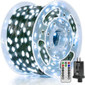 600 LED 196 FT Christmas Lights Waterproof String Lights with Remote and Timer Christmas Tree Lights with 8 Modes Dimmable Fairy Lights for Holiday Decor (Cool White)