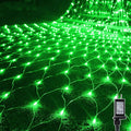 WATERGLIDE Outdoor Christmas Net Lights 12FT x 5FT 360 LED Mesh String Light with 8 Lighting Modes Connectable Waterproof Lights for Garden Tree Bushes St. Patrick's Day Party Decorations Green