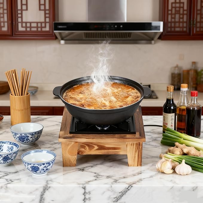 Jerliflyer Alcohol Wood StoveJapanese Portable Stove Belly Stove for Outdoor Picnic for Soup Pot Roasting Pan Kettle