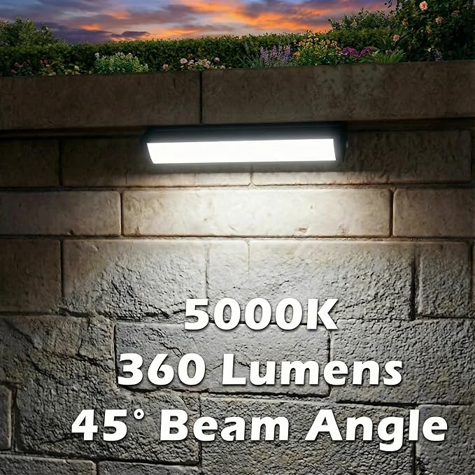 7inch Retaining Wall Lights 3W LED Hardscape Paver Lighting5000K Daylight White Waterproof Outdoor Step Lights12V AC/DC Low Voltage Landscape Lighting-12Packs