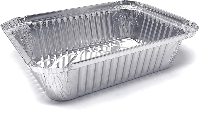 (480 Pack) Premium 1.5-LB Takeout Pans with Lids l Medium 7 x 5 x 2 l Heavy Duty Disposable Aluminum Foil for Catering Party Meal Prep Freezer Drip Pans BBQ Potluck Holidays