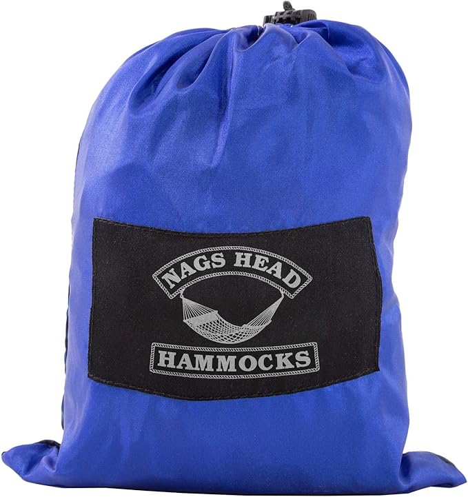 Nags Head Hammocks Double Galaxy Camping Hammock with 2 Tree Straps Triple Stitched Durable Nylon Material Compact Design for Backpacking Travel Beach Backyard Patio Hiking