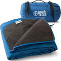 BRAWNTIDE Large Outdoor Waterproof Blanket - Extra Thick Fleece Warm Windproof Sandproof Quilted 82 x 55 Ideal for Beaches Picnics Camping Stadiums Dogs Car