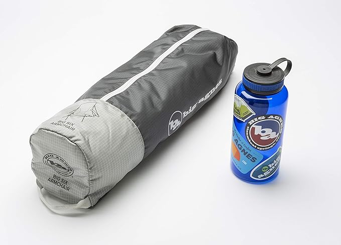 Big Agnes Big Six Armchair - Deluxe Comfort with Built-in Cup Holders | Tall Back Wide Seat | Packable &amp Quick Setup | Lightweight Backpacking &amp Camping Chair