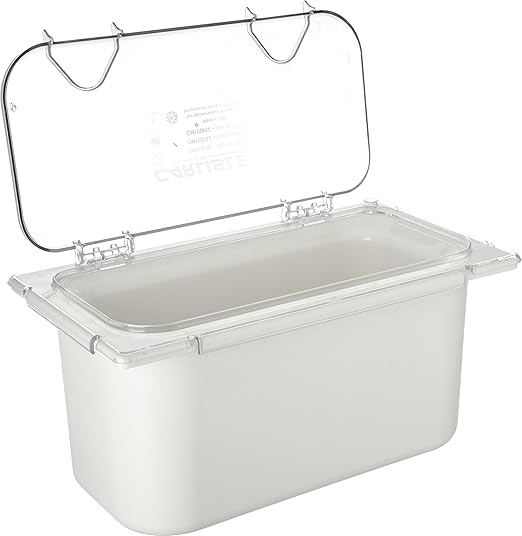 Carlisle FoodService Products CFS CM10278Z07 Coldmaster EZ Access Lid 1/3 Size 0.9 Height 13 Width 7 Length Polycarbonate (PC) Clear (Pack of 2)