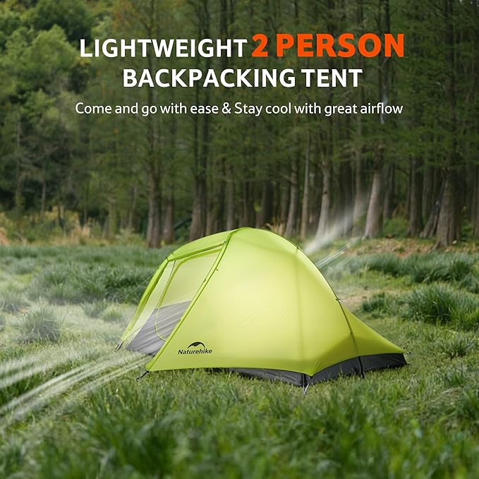 Naturehike Star Trail Ultralight Backpacking Tent 2.3lb One Person Tent 2.76 lb 2 Person Tents for Camping