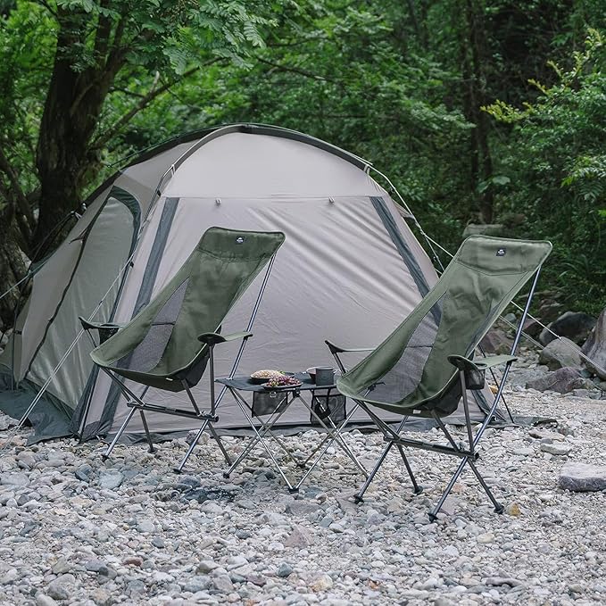 Naturehike YL06 Plus Camping Chair Ultralight Portable Camp Chair with Storage Bag Compact Folding Beach Chair for Backpacking Hiking Fishing Picnic