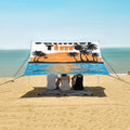 Bolaz Beach Canopy Tent Sun Shade9'×10.5' Large Family Beach Shade UPF50+- Outdoor Shade for Camping Trips FishingSummer Time