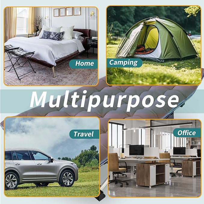 79 L x 32 W x 18 H Oversize XXL Camping Cot with Comfortable Mattress for Adults Extra Wide Cots for Sleeping Folding Cot Camping Bed Heavy Duty with Carry Bag for Home Office Outdoor