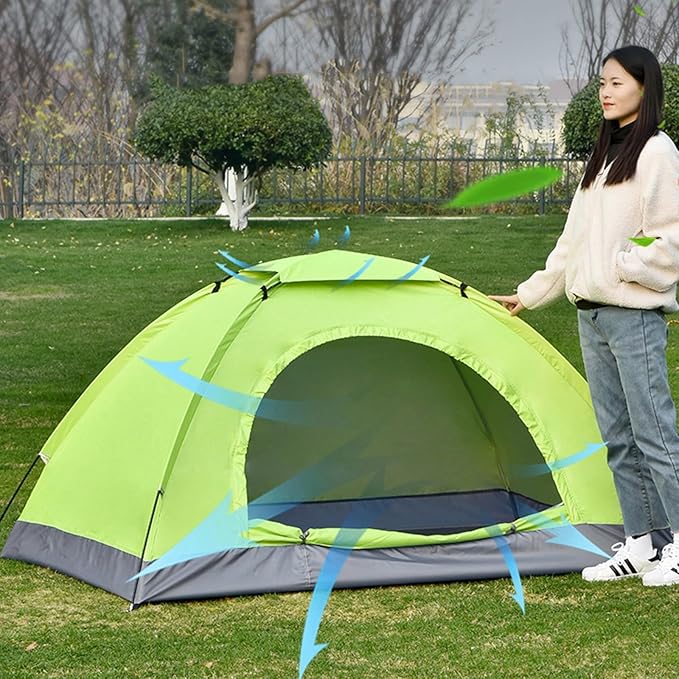 Camping Tent 1 Person/2 Person Tent Lightweight Dome Tent Portable Backpacking Tent for Outdoor Camping Hiking(1 Person Pink)