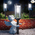 Solar Pathway Lights Outdoor Bright Solar Lights Outdoor IP65 Waterproof Landscape Lighting for Yard Patio Walkway Driveway Pathway (Cool White (Cylinder) 12 Pack)