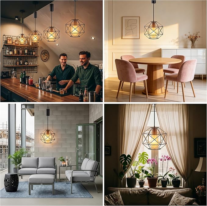 Battery Operated ChandelierGazebo Battery Operated Outdoor Lights Waterproof 7.8′′×7′′Hanging Pendant Light 4 AA Batteriesfor Pergola Patio Porch Garden Barn Room Decor
