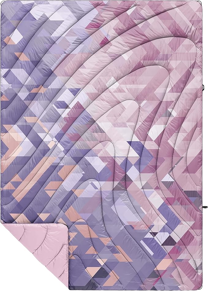 Rumple Original Puffy Blanket for Camping and Outdoors Original Puffy V1 Geo Rose