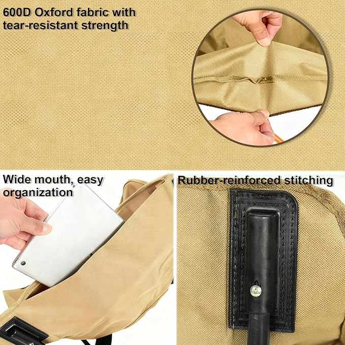 CTESNE【Lightweight &amp Portable】Folding Camping Chair 2.2lbs Outdoor Chair with Side Pocket &amp Storage Bag Folding Chair for Camping Hiking Beach Picnic Indoor Use
