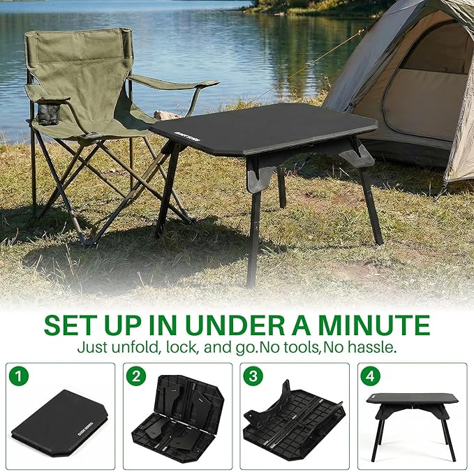 TOPCHANCES Folding Camping Table OutdoorUltralight Aluminum Camping Tables Multifunctional Portable Folding Table with Carrying Bag for Holiday Festival Camping Travel Picnic Grilling