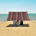 ALAZA Red Lips Beach Tent Sun Shelter UPF50+ Protection Beach Shade Canopy w/ 4 Sandbags for Outdoor Camping Fishing Backyard Fun Picnic 10x9 ft
