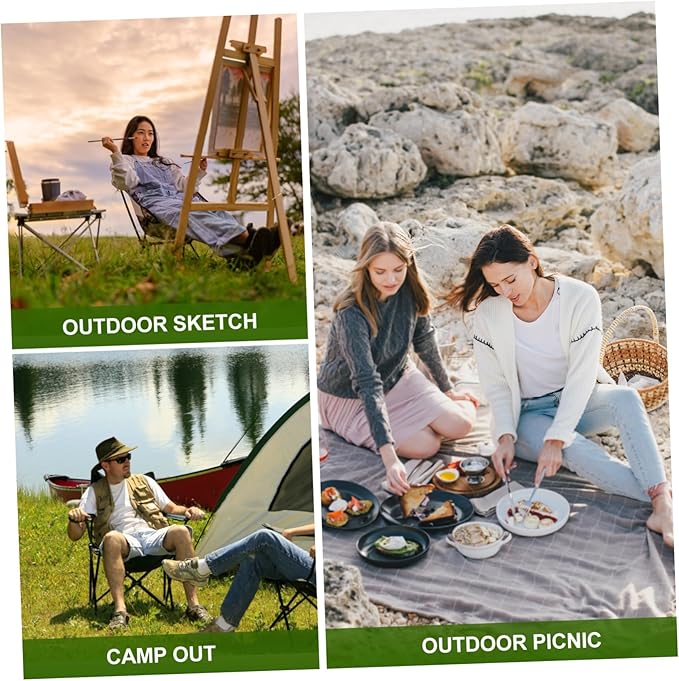 Lightweight Camping Chairs Outdoor Lounge Chairs Sun Shade Folding Picnic