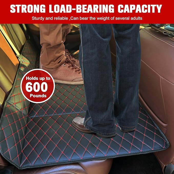 Non-Inflatable Truck Bed Mattress Portable Car Camping Mattress 50.7 * 31.2in Back Seat Extender for Car Double-Sided Folding Travel Bed for Sedan SUV Truck
