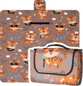Dimatic Cute Picnic Blankets 78x78 Extra Large Beach Blankets Waterproof Sand Proof Foldable Portable for Outdoor Family Camping