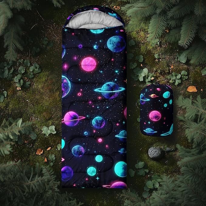 Sea Turtle Sleeping Bag for Kids Boys GirlsOcean Themed Camping GearWaterproof Compact Sleeping Bag for Camping Backpacking Outdoor Hiking.