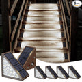 Solar Step Lights for Outside6pack Solar Stair Lights Outdoor Waterproof IP67Outdoor Deck Step LightsSolar Outdoor Lights for StaircasePatioFront Step(Cool Brown)