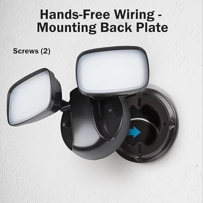 Feit Electric LED Security Outdoor Light 28W LED Waterproof Flood Light Adjustable Dual Head 2000 Lumens 5000K Daylight 50000 Hour Lifespan Bronze S9DFL/850/BZ/V1