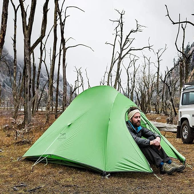 Naturehike Cloud Up Free Standing 2 Person Backpacking Tent Ultralight Nylon Double Layer Camping Tents for Two Person
