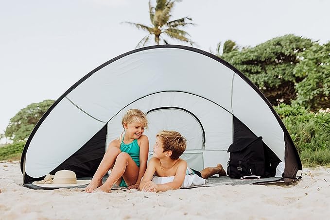 Picnic TIME NFL Manta Portable Beach Tent - Pop Up Tent - Beach Sun Shelter Pop Up