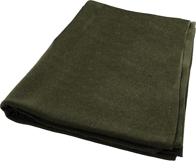 Rothco Wool Blanket - Warm Emergency Outdoor Sporting Events Camping Sleep Throw