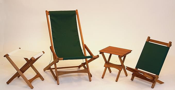 BYER OF MAINE - Pangean Folding Wooden Table Hardwood Portable Table for Deck or Camping Use Indoors or Outdoors - 18 H x 16 W x 16 D