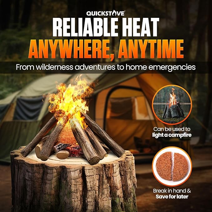 Portable Stove with 2 Fire Starters Lightweight Stainless Steel Wood Burning Stove for Emergency Preparedness Survival Supplies Camping Gear &amp Outdoor Cooking